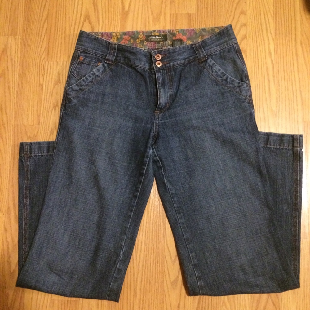 Eddie Bauer jeans, wide leg, size 4